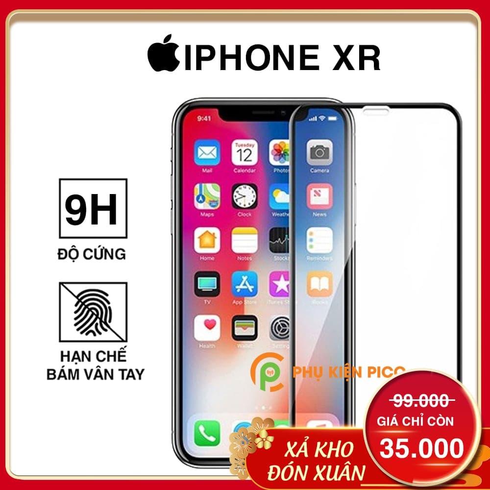Kính cường lực Iphone XR full viền 6D độ cứng 9H