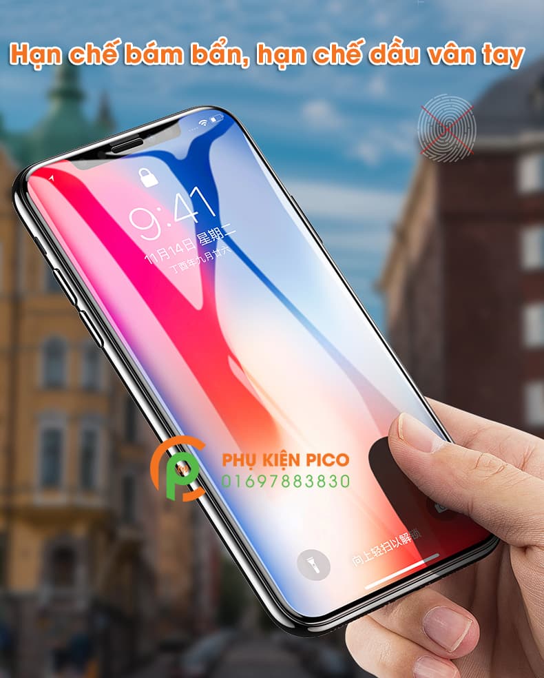 Kính cường lực Iphone XS Max 2018 full viền mỏng không tai thỏ - 6