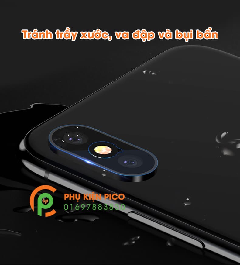 Vòng bảo vệ và miếng dán camera iphone x 2018 - 8