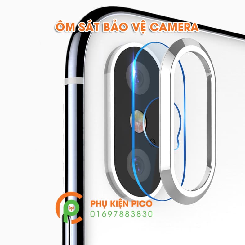 Vòng bảo vệ và miếng dán camera iphone x 2018 - 7