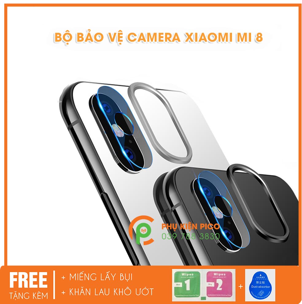 Vòng bảo vệ và miếng dán camera Xiaomi Mi 8 2018