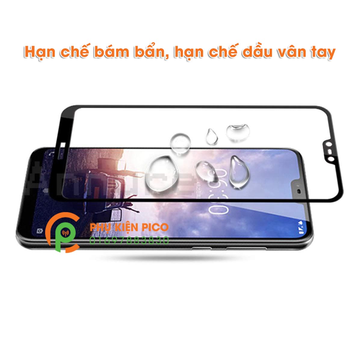 Kính cường lực Nokia 6.1 Plus 2018 full viền - 4