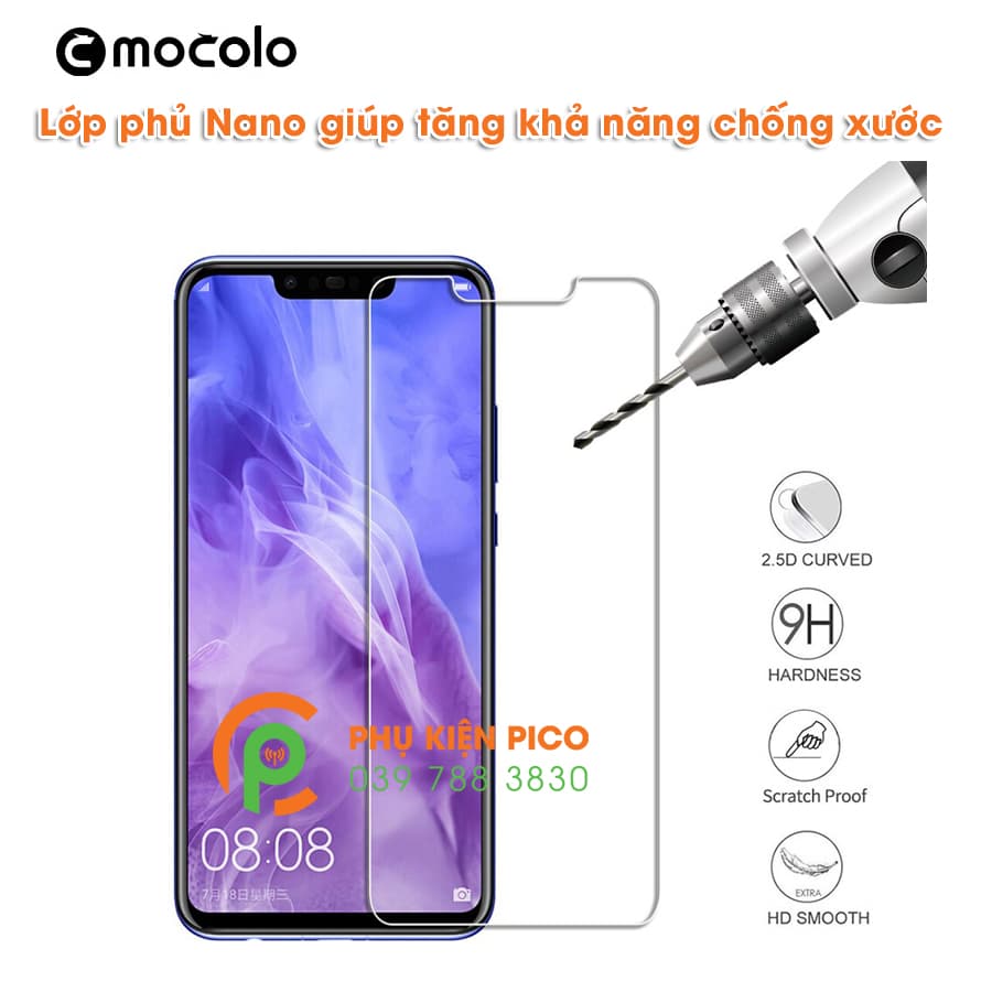 Kính cường lực Huawei Nova 3i 2018 trong suốt chính hãng Mocolo - 5