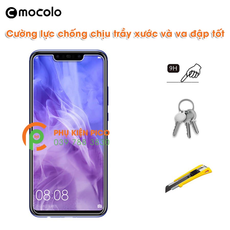 Kính cường lực Huawei Nova 3i 2018 trong suốt chính hãng Mocolo - 3
