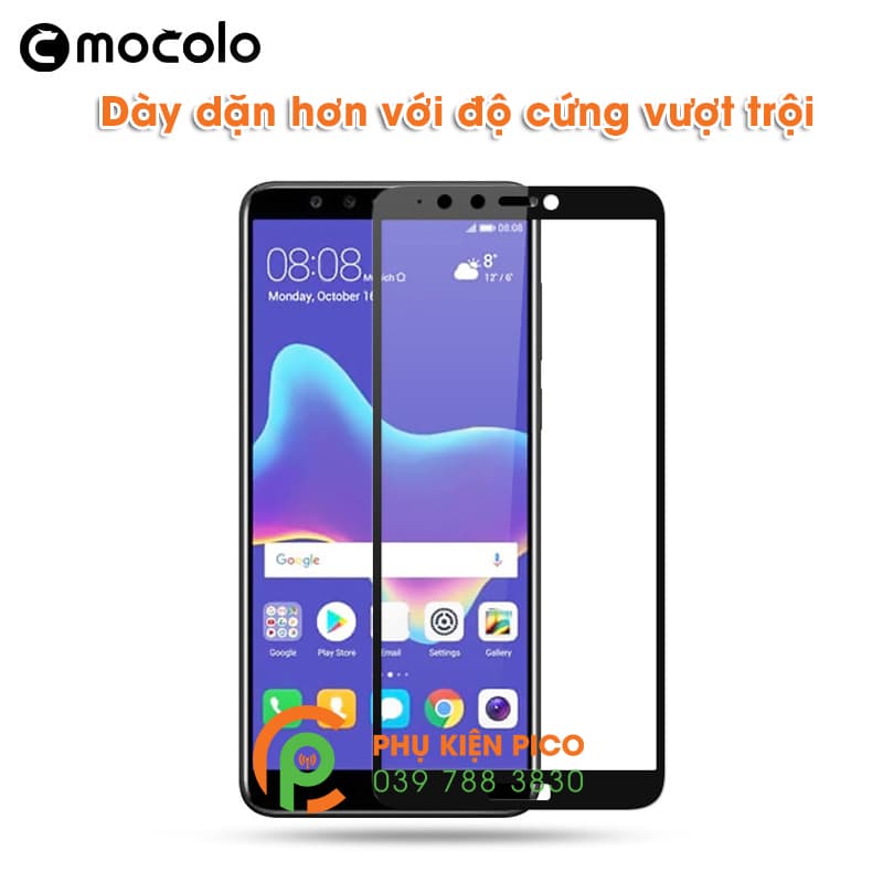 Kính cường lực điện thoại Huawei Y9 2018 full viền chính hãng Mocolo - 8