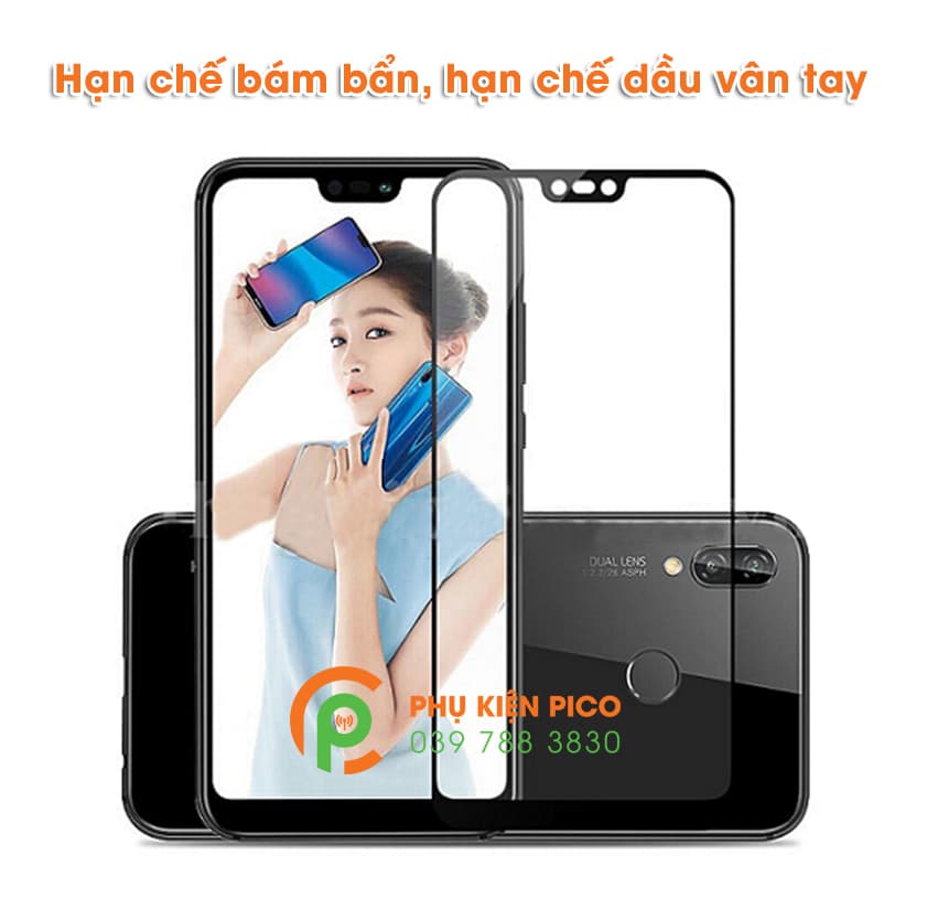 cường lực y9 2019 - kính cường lực huawei Y9 2019 full viền 9D độ cứng 9H - 3