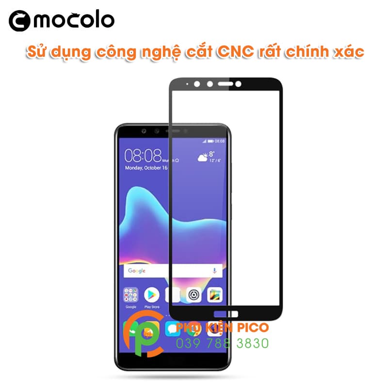 Kính cường lực điện thoại Huawei Y9 2018 full viền chính hãng Mocolo - 6