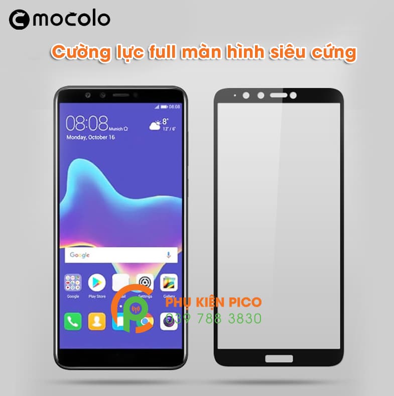 Kính cường lực điện thoại Huawei Y9 2018 full viền chính hãng Mocolo - 5