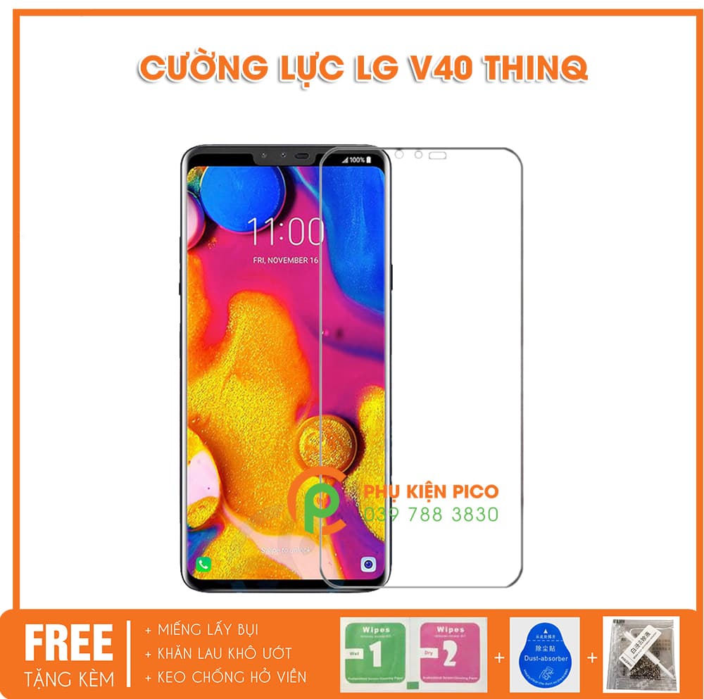 cường lực LG V40 - kính cường lực LG V40 ThinQ full keo siêu cứng