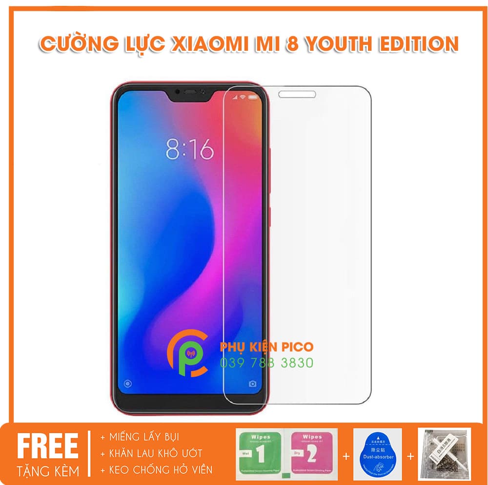 Kính cường lực Xiaomi Mi 8 Youth Edition 2018 full viền trong suốt