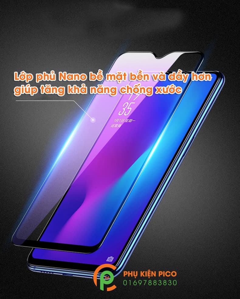 kính cường lực Oppo F9 2018 full viền độ cứng 9H - 5