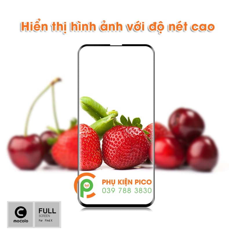 Kính cường lực Oppo FindX 2018 full viền chính hãng Mocolo - 4