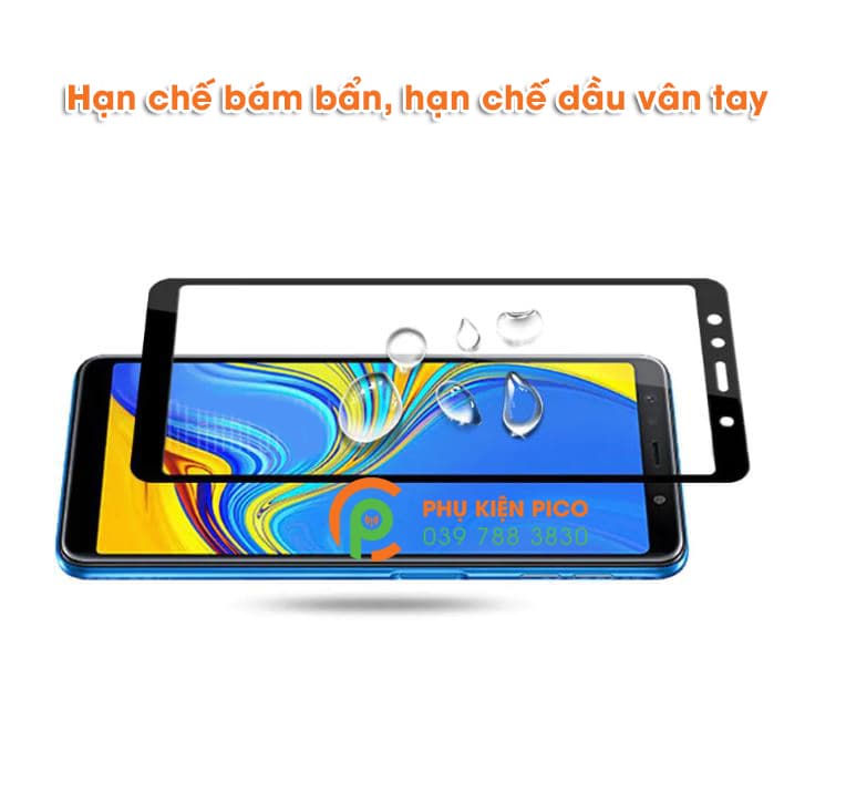 Kính cường lực Samsung Galaxy A7 2018 full viền độ cứng 9H - 3