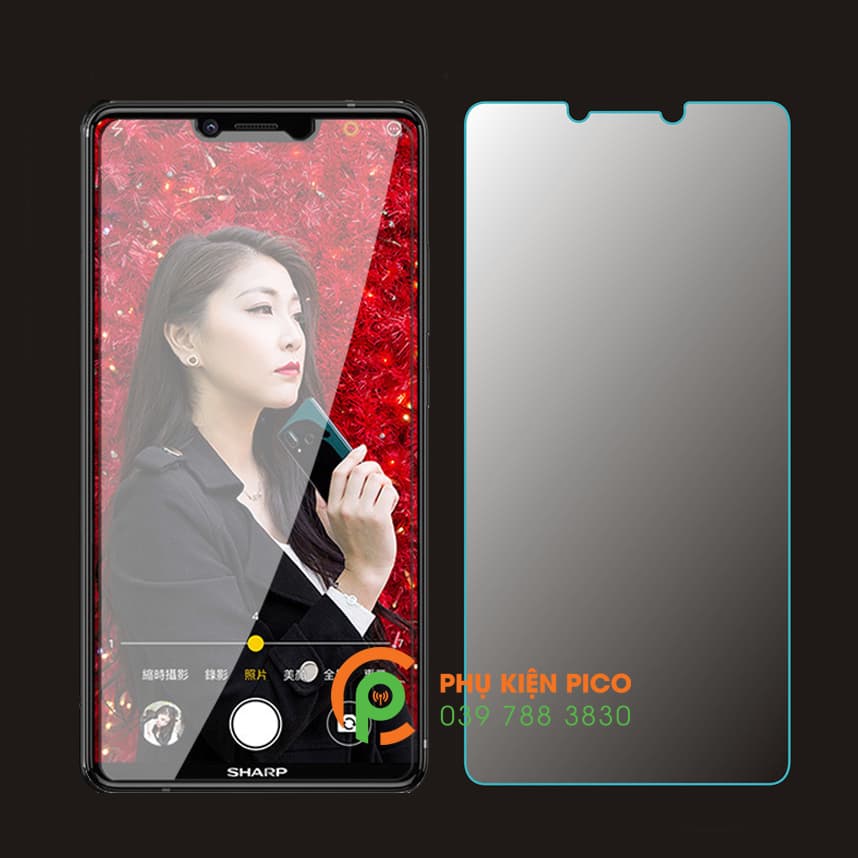 Kính cường lực Sharp Aquos S3 2018 full keo siêu cứng - 2