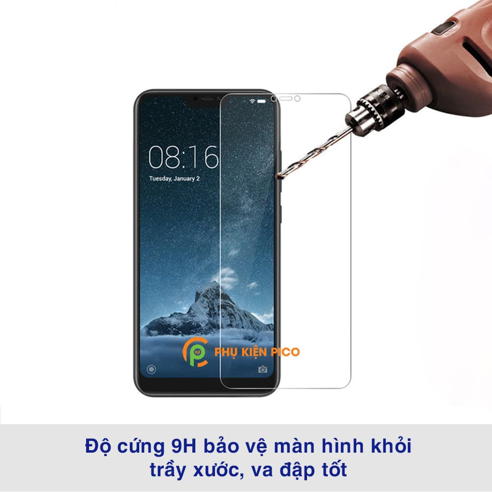 Kính cường lực Mi 8 Lite full màn hình trong suốt dùng chung với mọi loại ốp lưng - 2