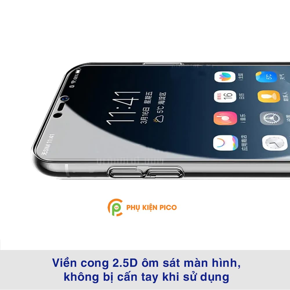 Kính cường lực Mi 8 Lite full màn hình trong suốt dùng chung với mọi loại ốp lưng - 4