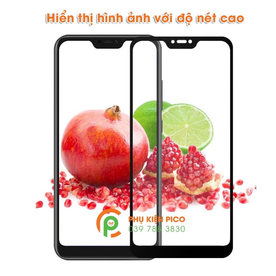 Kính cường lực Xiaomi Mi 8 Lite full viền độ cứng 9H - 4