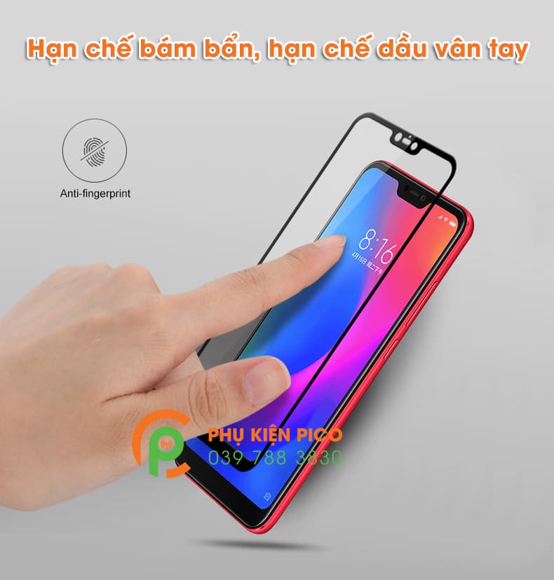 Kính cường lực Xiaomi Mi 8 Youth Edition (Lite) 2018 full viền chính hãng Mocolo - 7