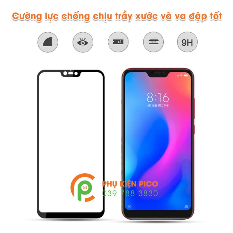 Kính cường lực Xiaomi Mi 8 Youth Edition (Lite) 2018 full viền chính hãng Mocolo - 5