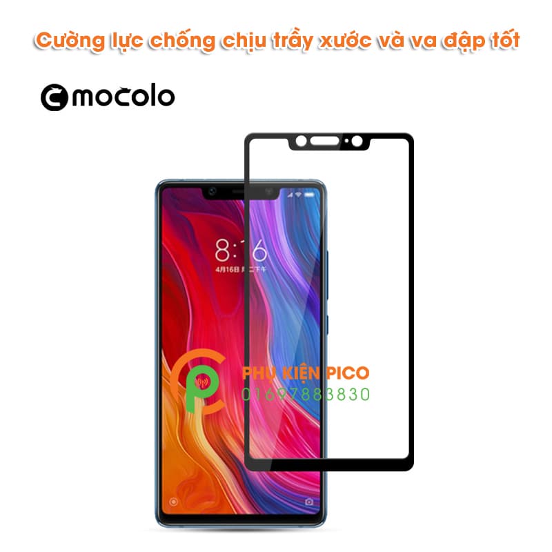 Kính cường lực Xiaomi Mi 8SE 2018 full viền chính hãng Mocolo - 5