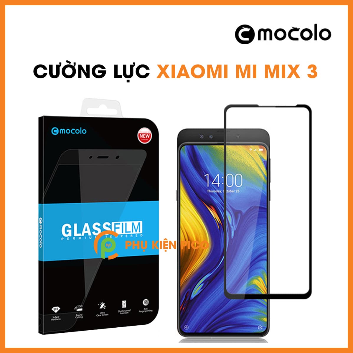 Kính cường lực Xiaomi Mi Mix 3 chính hãng Mocolo