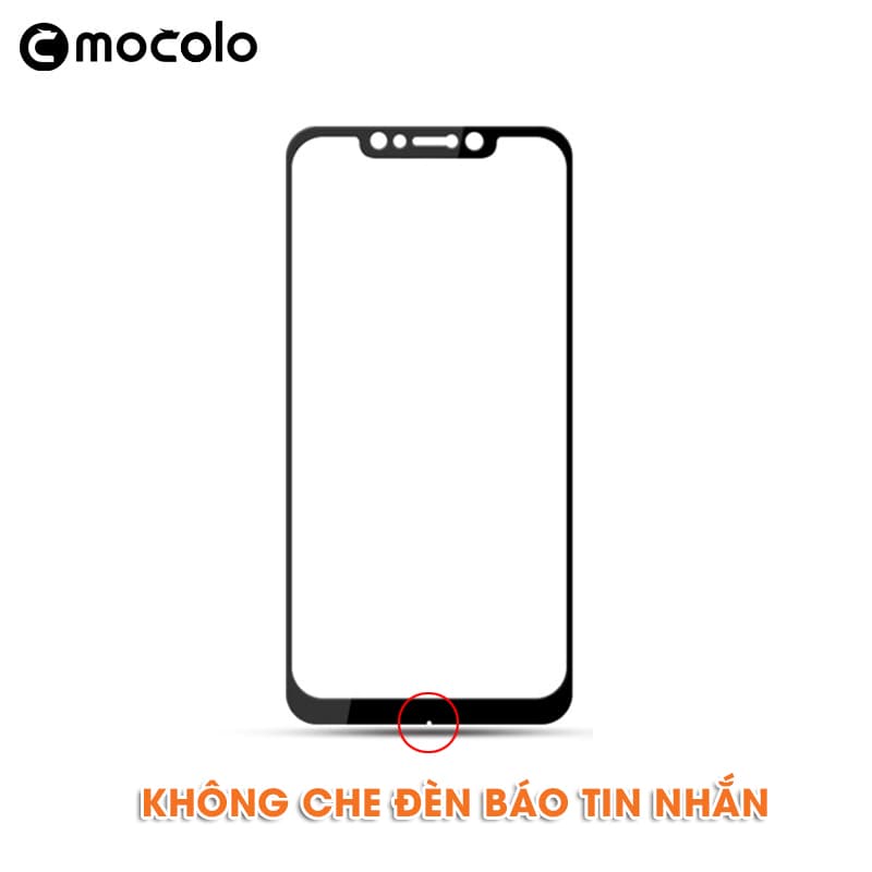 Kính cường lực Xiaomi Pocophone F1 2018 chính hãng Mocolo không che đèn báo tin nhắn - 6