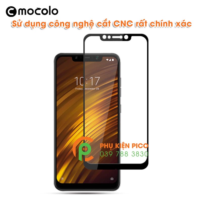 Kính cường lực Xiaomi Pocophone F1 2018 chính hãng Mocolo không che đèn báo tin nhắn - 3