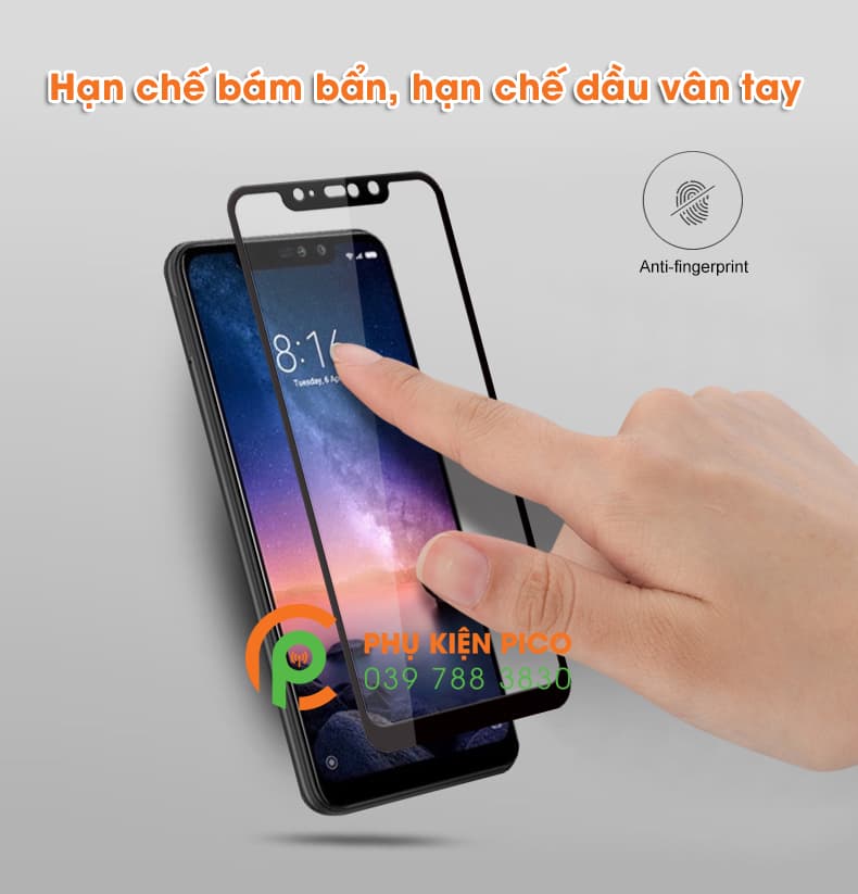Kính cường lực Xiaomi Redmi Note 6 Pro 2018 full viền độ cứng 9H - 6