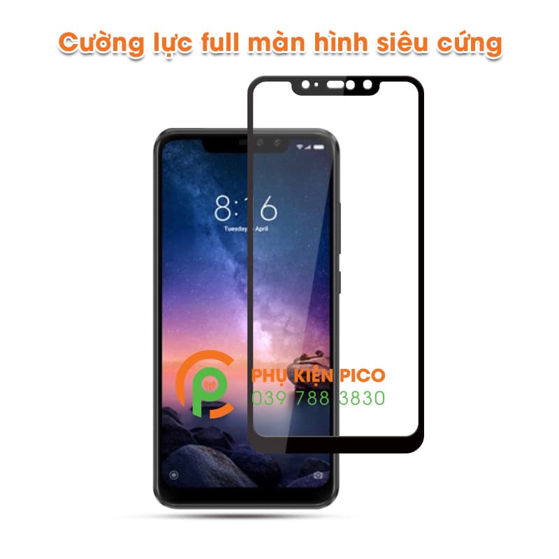 Cường lực Xiaomi Redmi Note 6 Pro 2018 full viền chính hãng Mocolo - 5