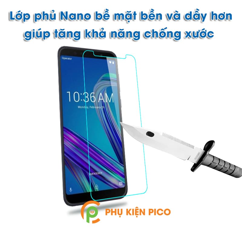 Cường lực Asus Zenfone Max Pro M1 2018 trong suốt full keo màn hình - 6