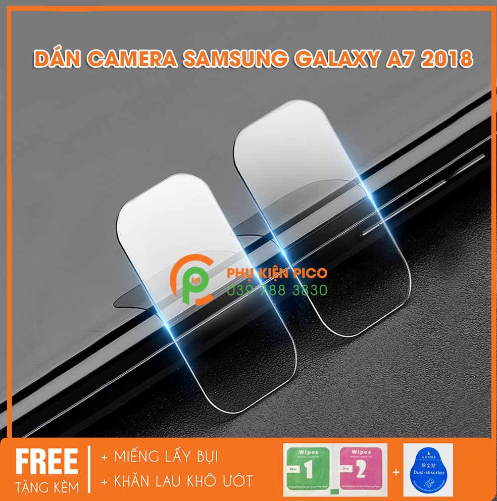 Miếng dán bảo vệ camera Samsung Galaxy A7 2018 chống xước camera