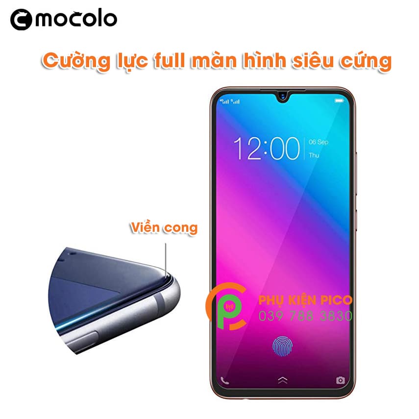 Kính cường lực Vivo V11i 2018 chính hãng Mocolo full viền siêu cứng - 3