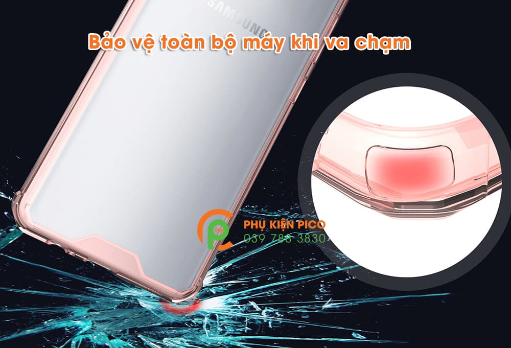 Ốp lưng Samsung Galaxy A7 2018 trong suốt chống sốc 4 góc - 6