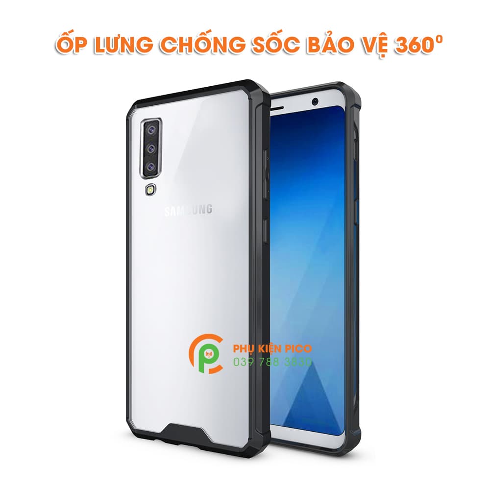 Ốp lưng Samsung Galaxy A7 2018 trong suốt chống sốc 4 góc - 4