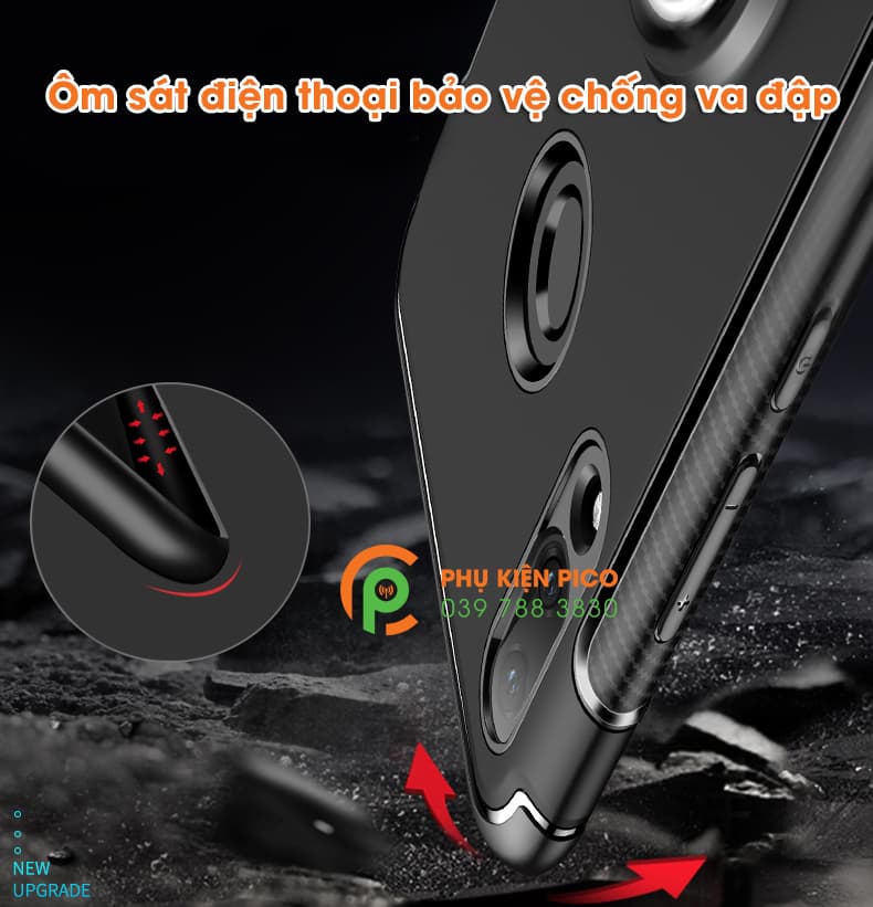 Ốp lưng Huawei Nova 3i 2018 ốp lưng tích hợp Ring Holder với đế quay vòng nhẫn  - 8