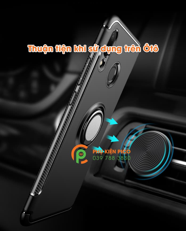 Ốp lưng Huawei Nova 3i 2018 ốp lưng tích hợp Ring Holder với đế quay vòng nhẫn  - 2