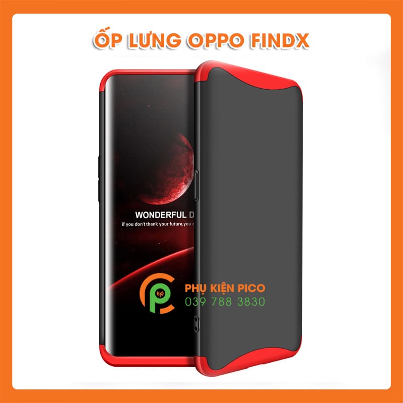 Ốp lưng Oppo Find X 2018 bảo vệ 360 độ thò thụt theo camera