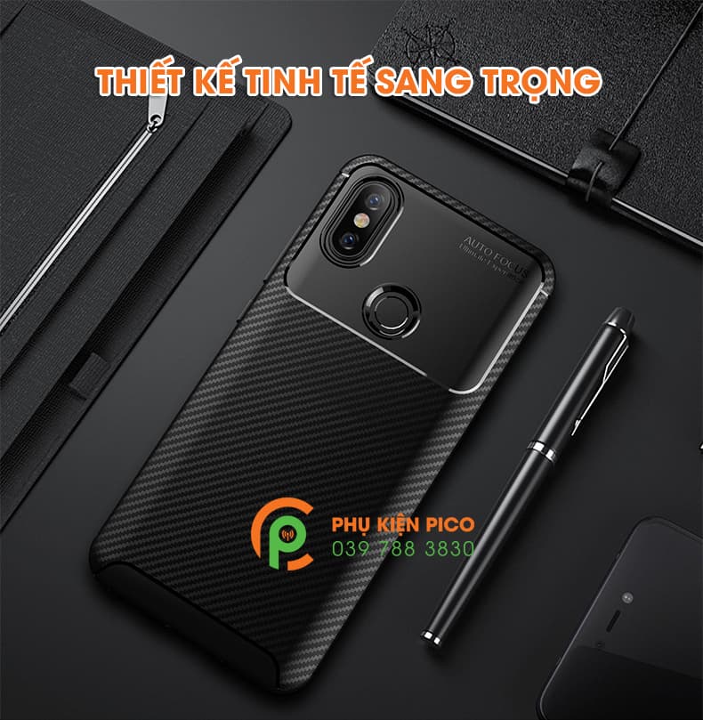 Ốp lưng Xiaomi Mi 8 2018 chống sốc bảo vệ camera - 5