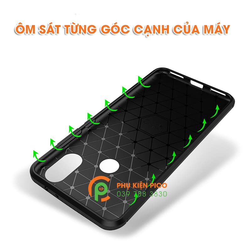 Ốp lưng Xiaomi Mi 8 2018 chống sốc bảo vệ camera - 4
