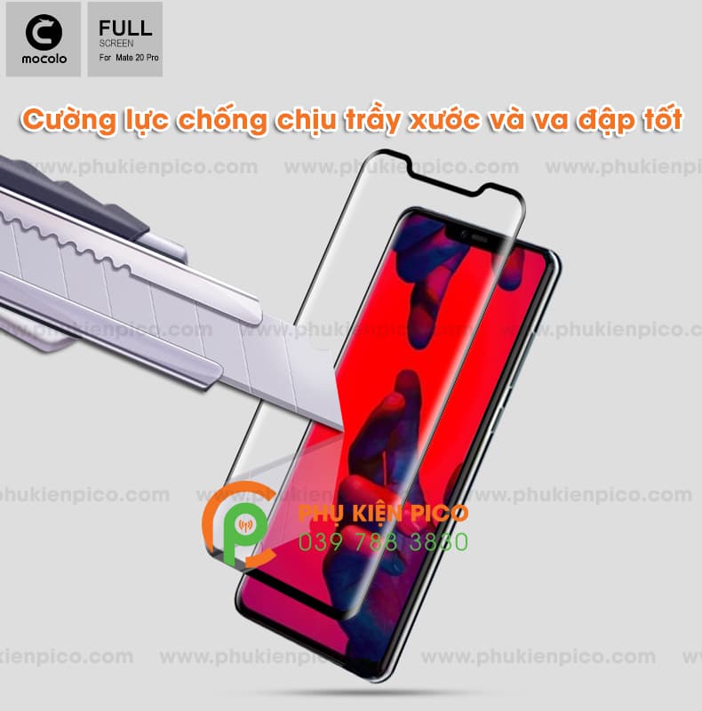 Miếng dán cường lực Huawei Mate 20 Pro full viền chính hãng Mocolo - 6