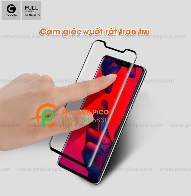 Miếng dán cường lực Huawei Mate 20 Pro full viền chính hãng Mocolo - 3
