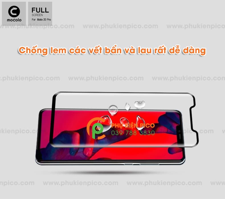 Miếng dán cường lực Huawei Mate 20 Pro full viền chính hãng Mocolo - 2