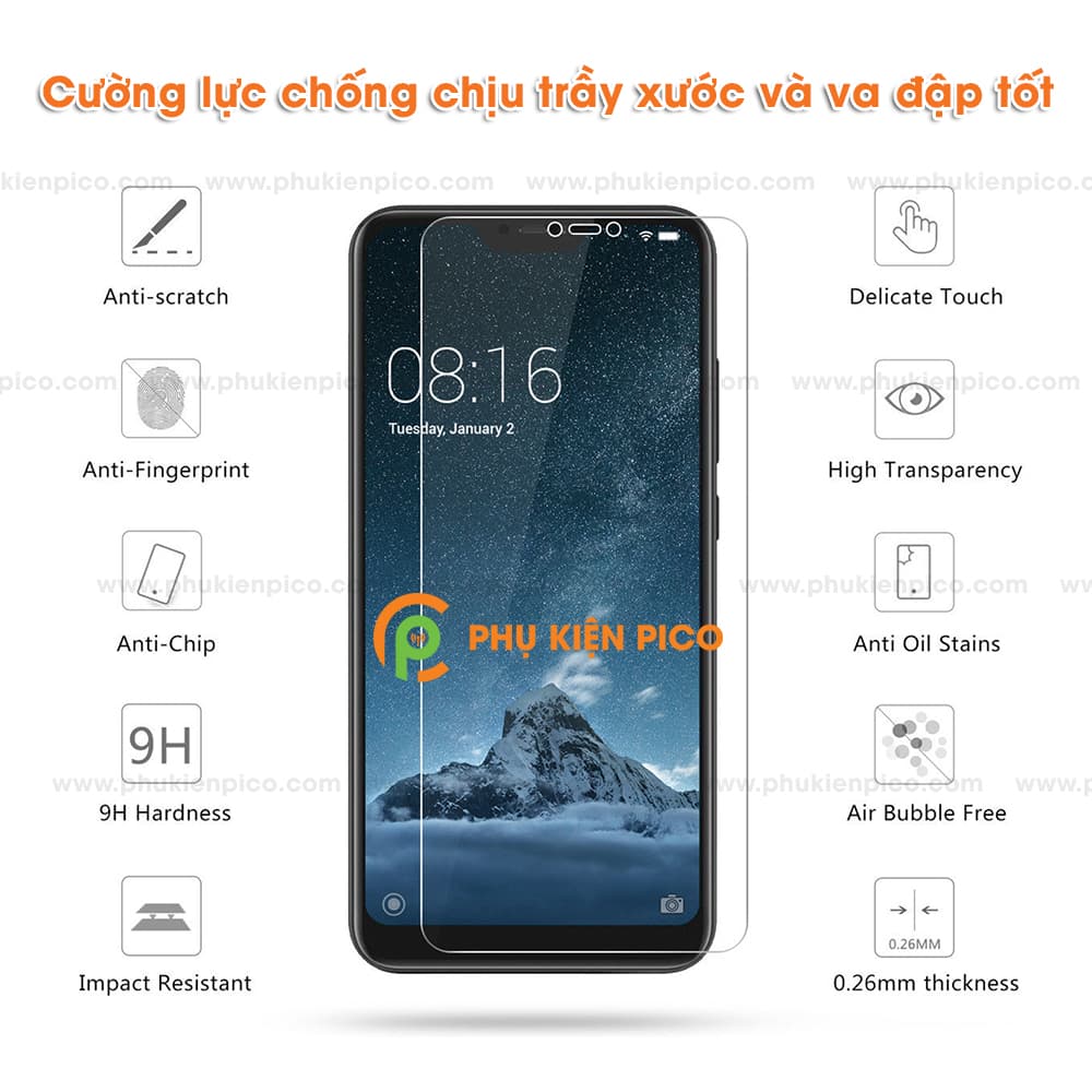 Cường lực Huawei Nova 3i 2018 trong suốt chống lọt bui camera - 5