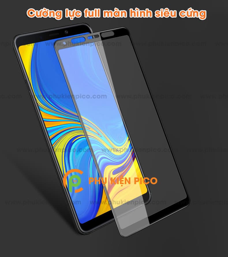 Miếng dán cường lực Samsung Galaxy A9 2018 full viền siêu cứng - 3