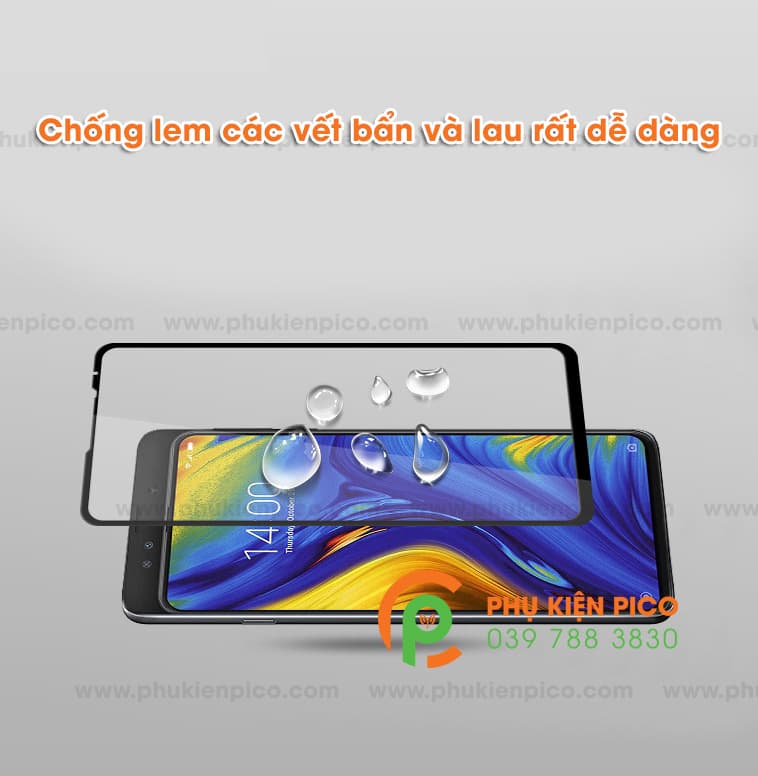Miếng dán cường lực Xiaomi Mi Mix 3 2018 full viền độ cứng 9H - 3