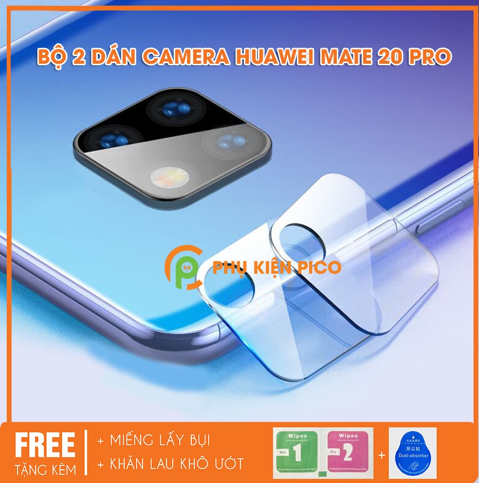Bộ 2 miếng dán camera Huawei Mate 20 Pro 2018 chống xước camera