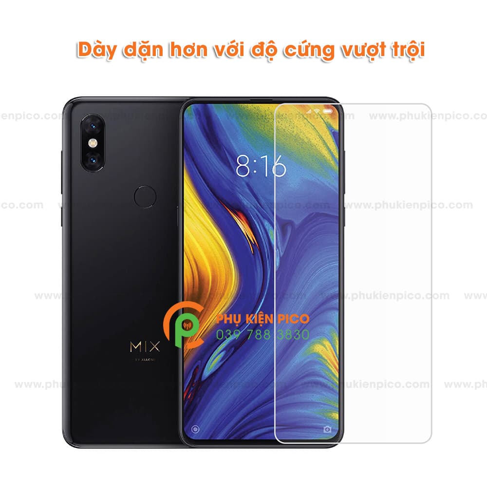Miếng dán cường lực Xiaomi Mi Mix 3 2018 trong suốt độ cứng 9h - 6