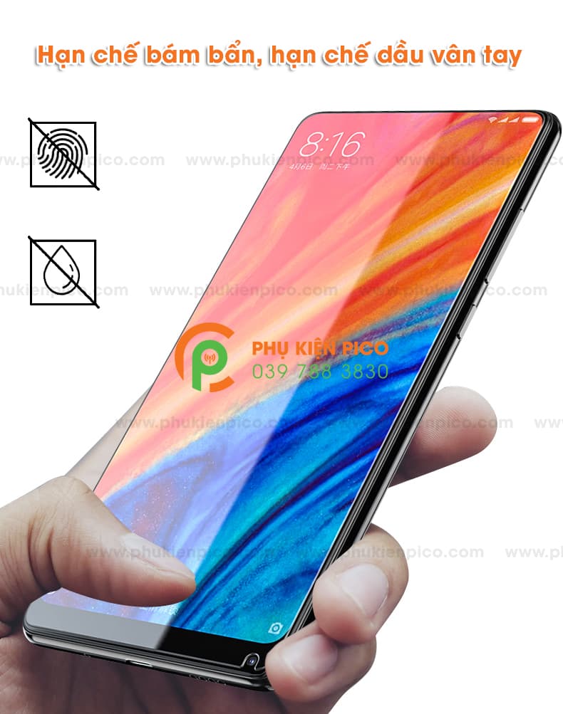 Miếng dán cường lực Xiaomi Mi Mix 3 2018 trong suốt độ cứng 9h - 2