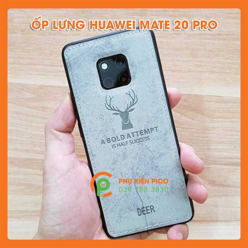 Ốp lưng Huawei Mate 20 Pro 2018 chống sốc bảo vệ camera khắc hình nai 3D - 6