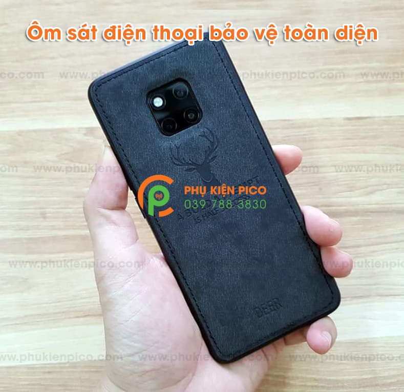Ốp lưng Huawei Mate 20 Pro 2018 chống sốc bảo vệ camera khắc hình nai 3D - 3